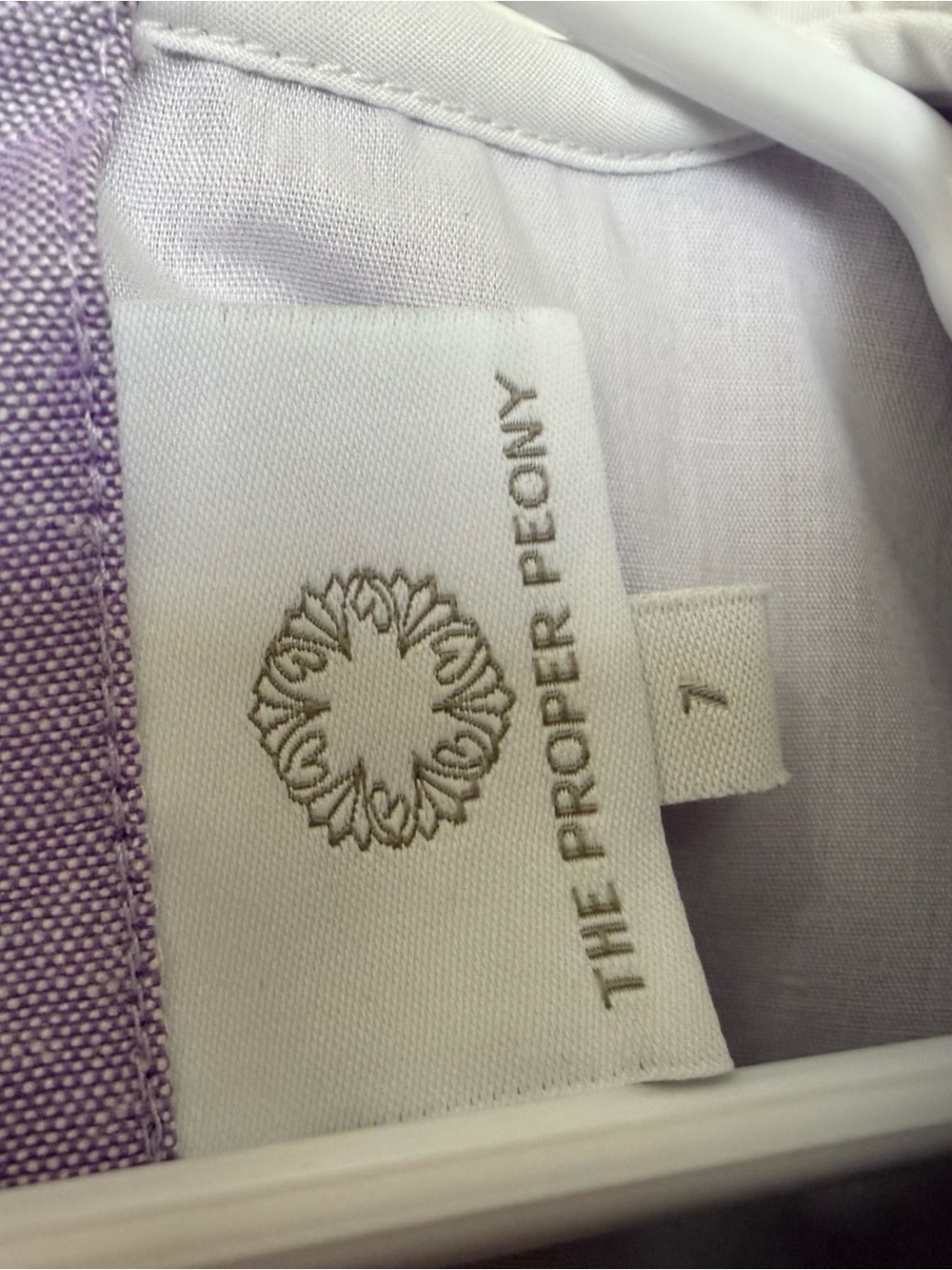The Proper Peony Lavender Embroidered Collar Girls' Formal Dress - Picture 3 of 5
